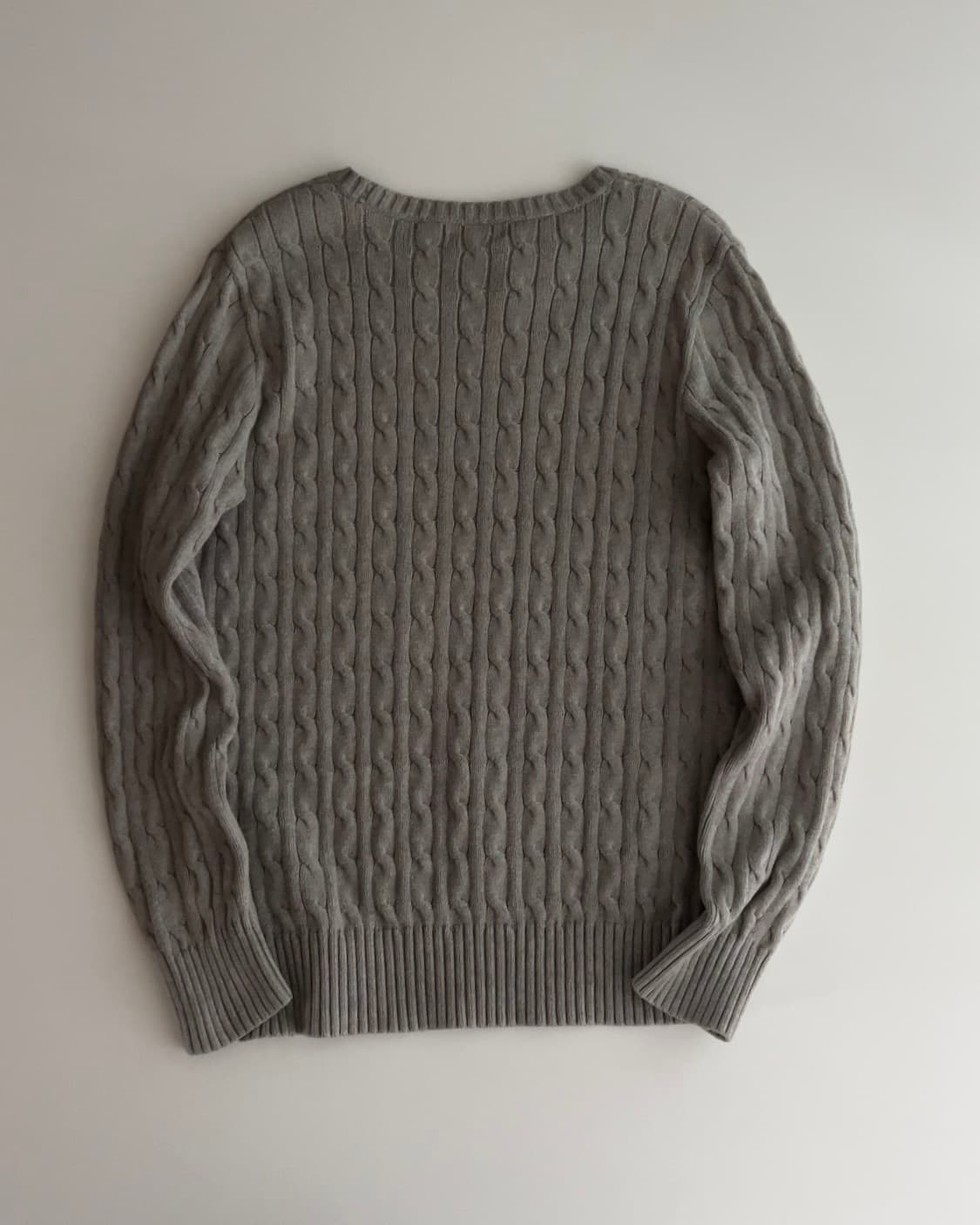 폴로 랄프로렌 그레이 보이즈 꽈배기 니트 XL (18–20) 상품이미지5