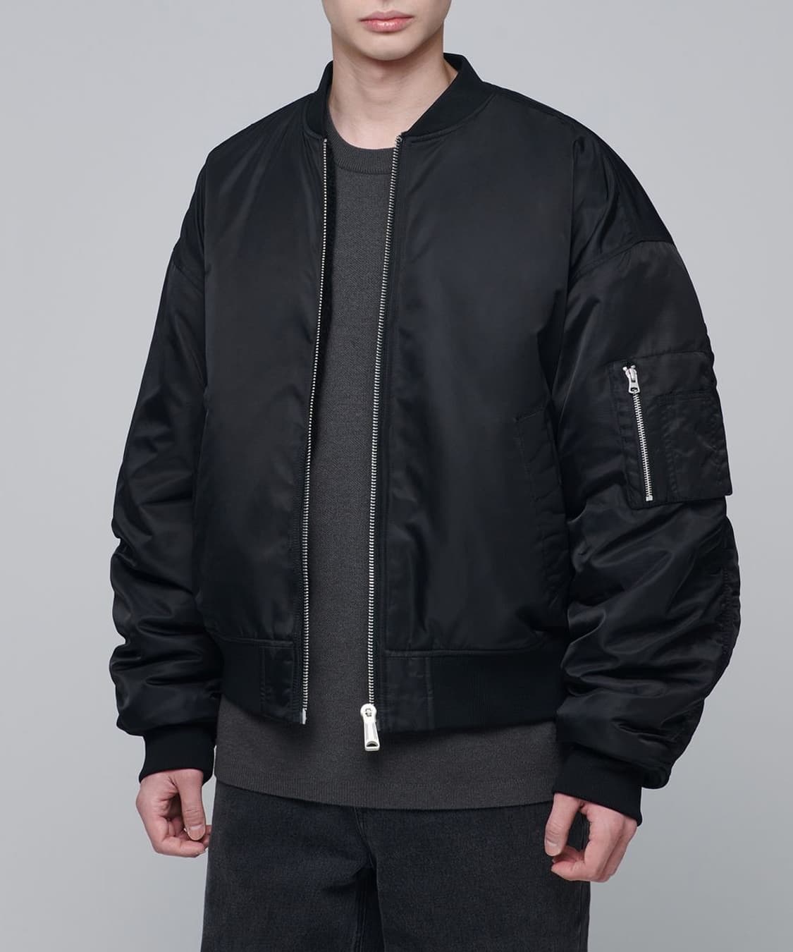 무신사스탠다드 오버사이즈 리버서블 플리스 MA-1 보머 자켓 2XL 상품이미지2
