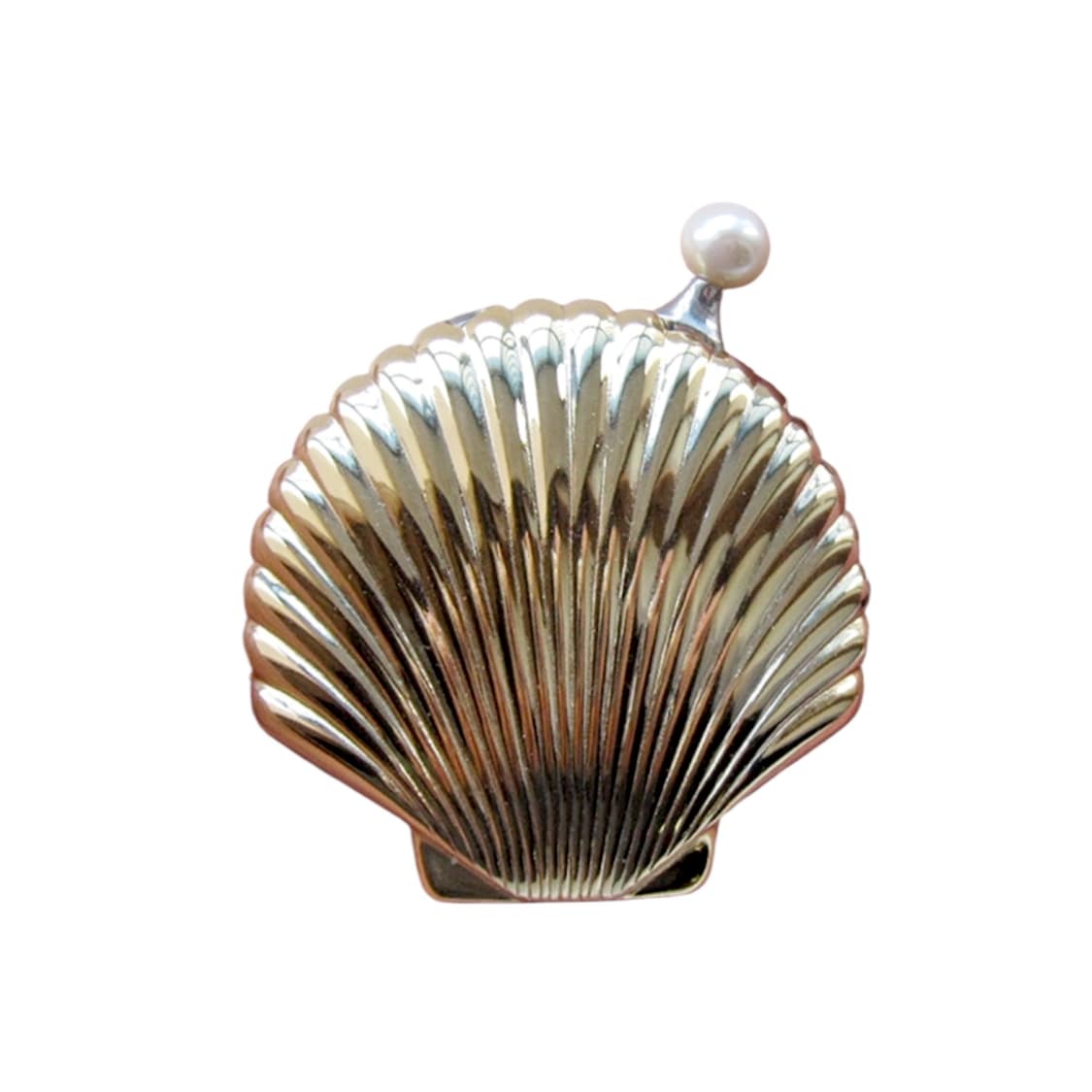 Japan 빈티지 금장 조개 진주 라이터 상품이미지2