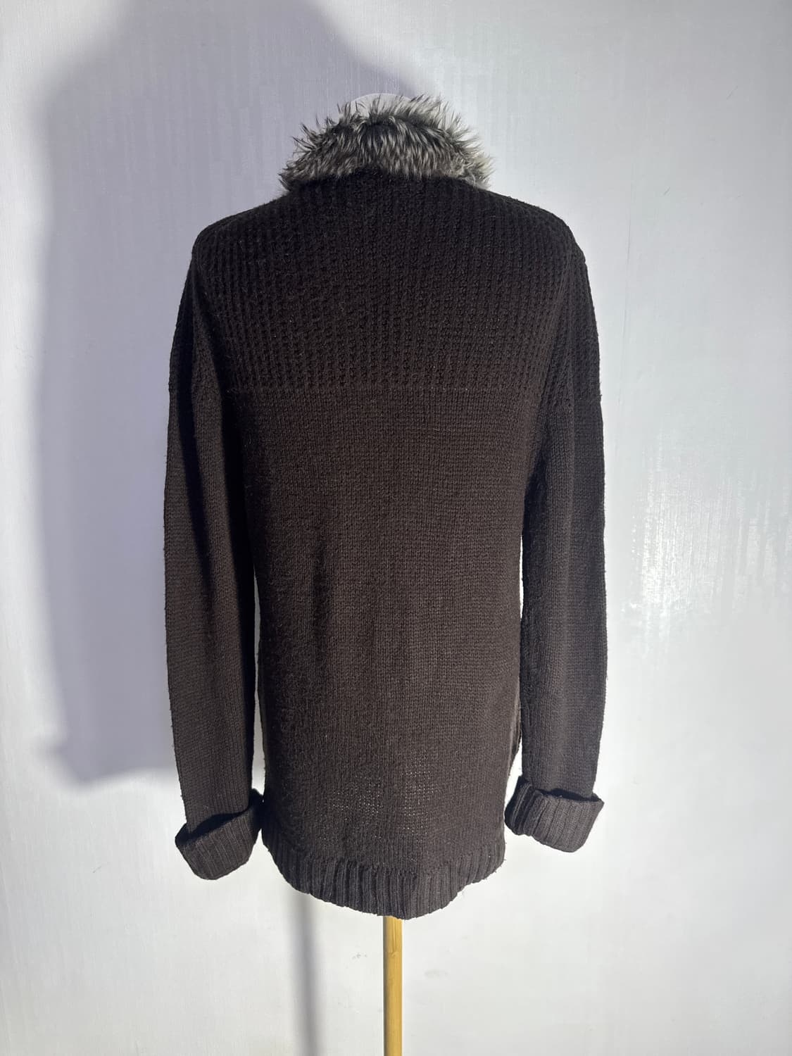 Nicole 퍼 칼라 니트집업 y2k vkei  상품이미지3