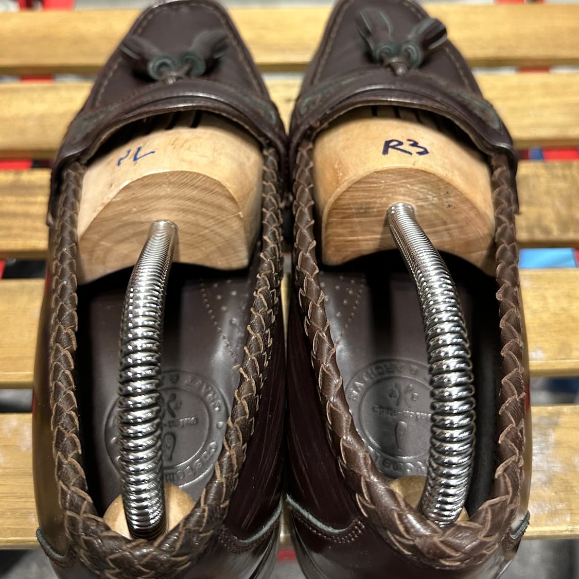 US7.5 255) 커스텀멜로우 로퍼 남성 남자 구두 우븐 태슬 로퍼 상품이미지5