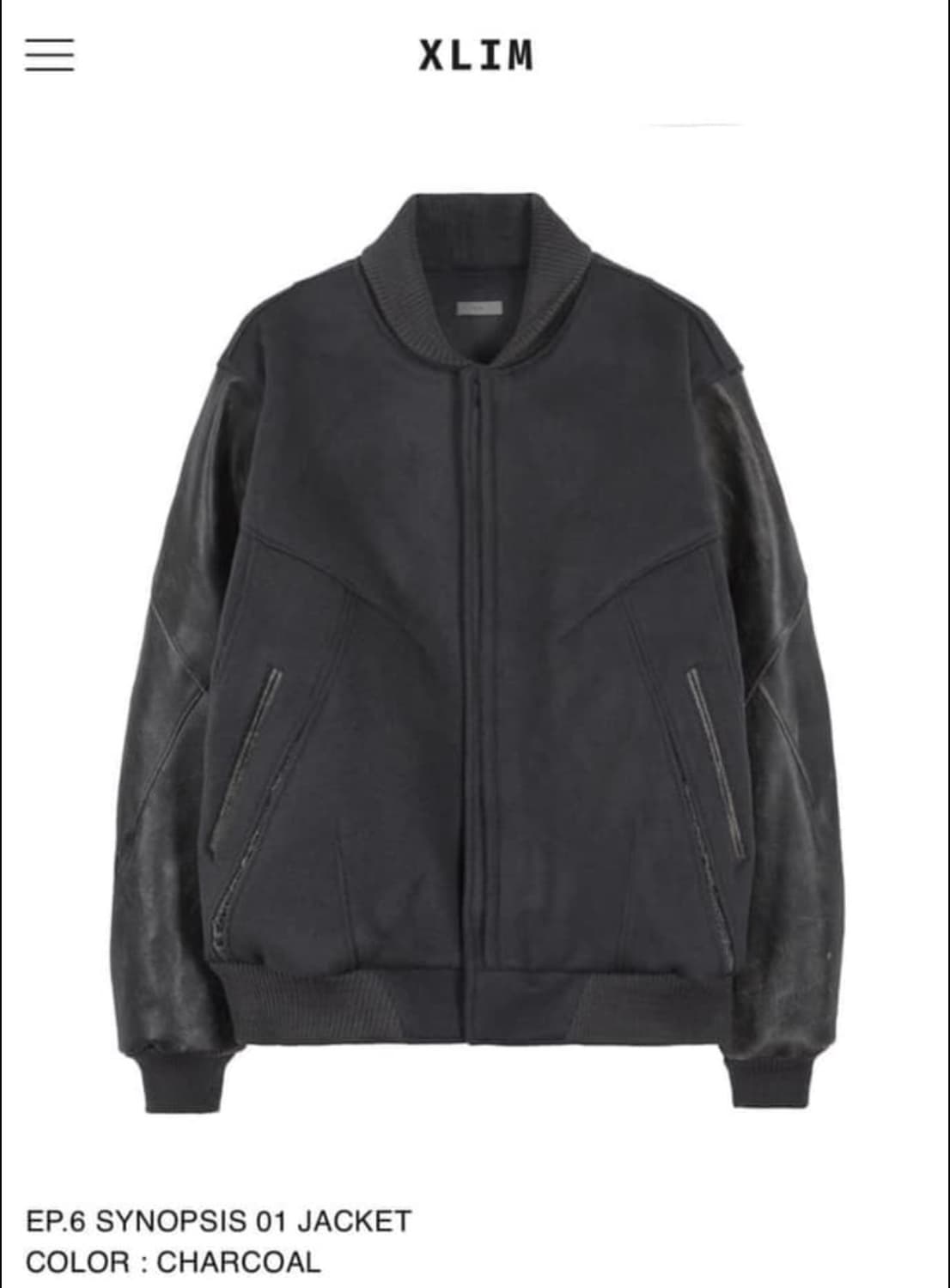 EP.6 SYNOPSIS 01 JACKET Charcol 상품이미지1