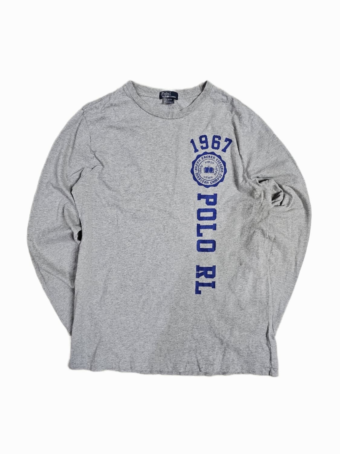[XL (18-20)] 폴로 랄프로렌 그레이 긴팔 크루넥 티셔츠 상품이미지1