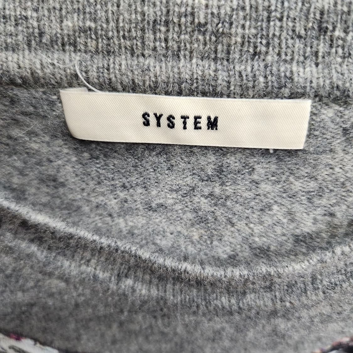 한섬 시스템 빈티지 자수 니트 M 상품이미지4