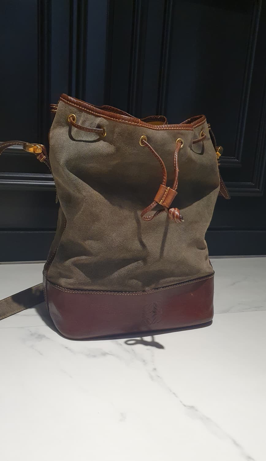 로에베 빈티지 안테 스웨이드 버킷 숄더백 상품이미지2