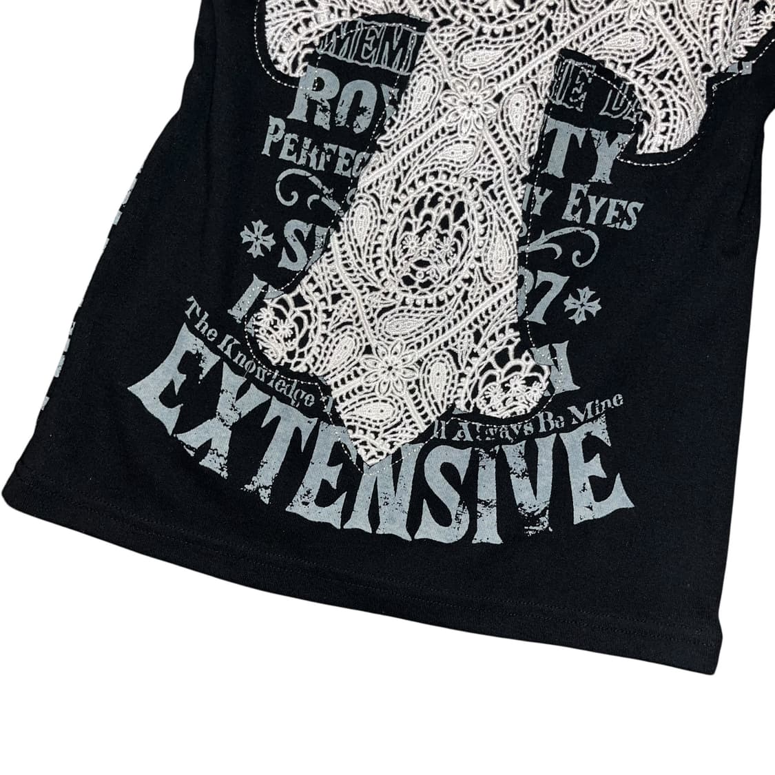 Glitz 글리츠 십자 크로쉐 반팔티 펑크y2k갸루 상품이미지3