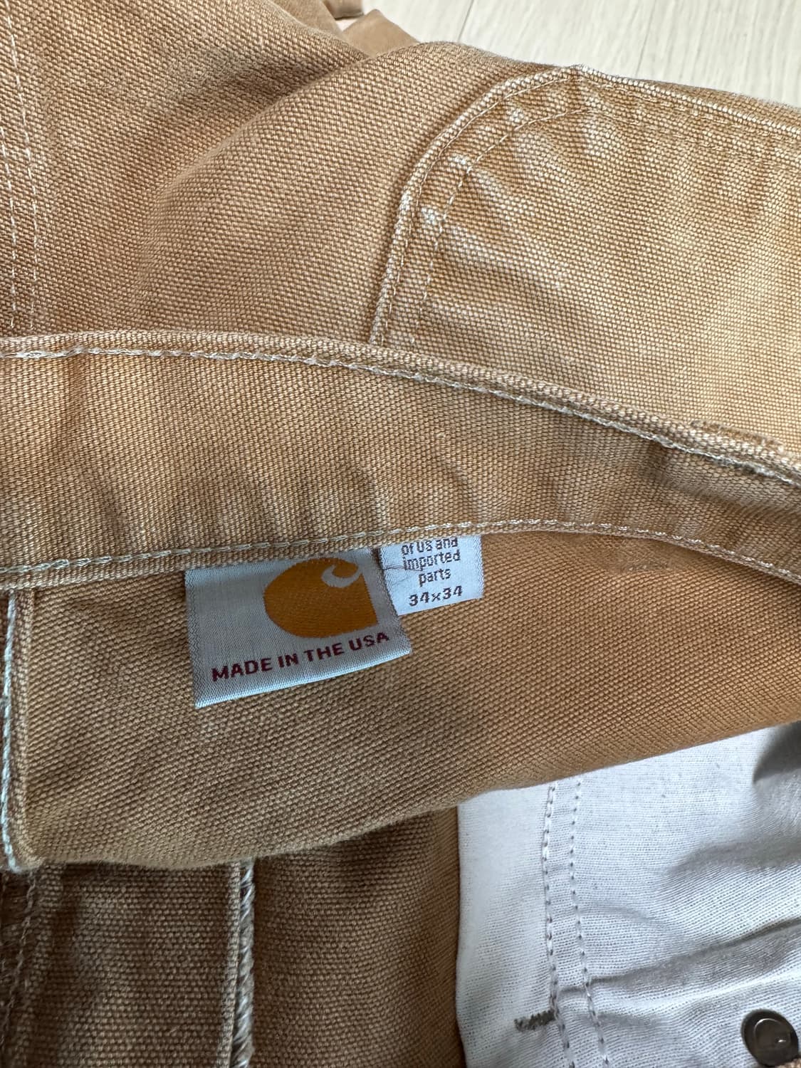 칼하트 더블니 b01 brn 실측(허리43/기장109) 상품이미지3