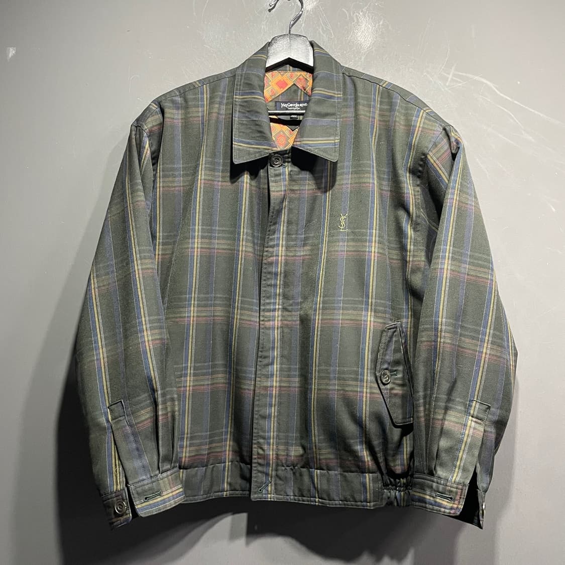 입생로랑 아카이브 체크 스윙자켓 상품이미지2