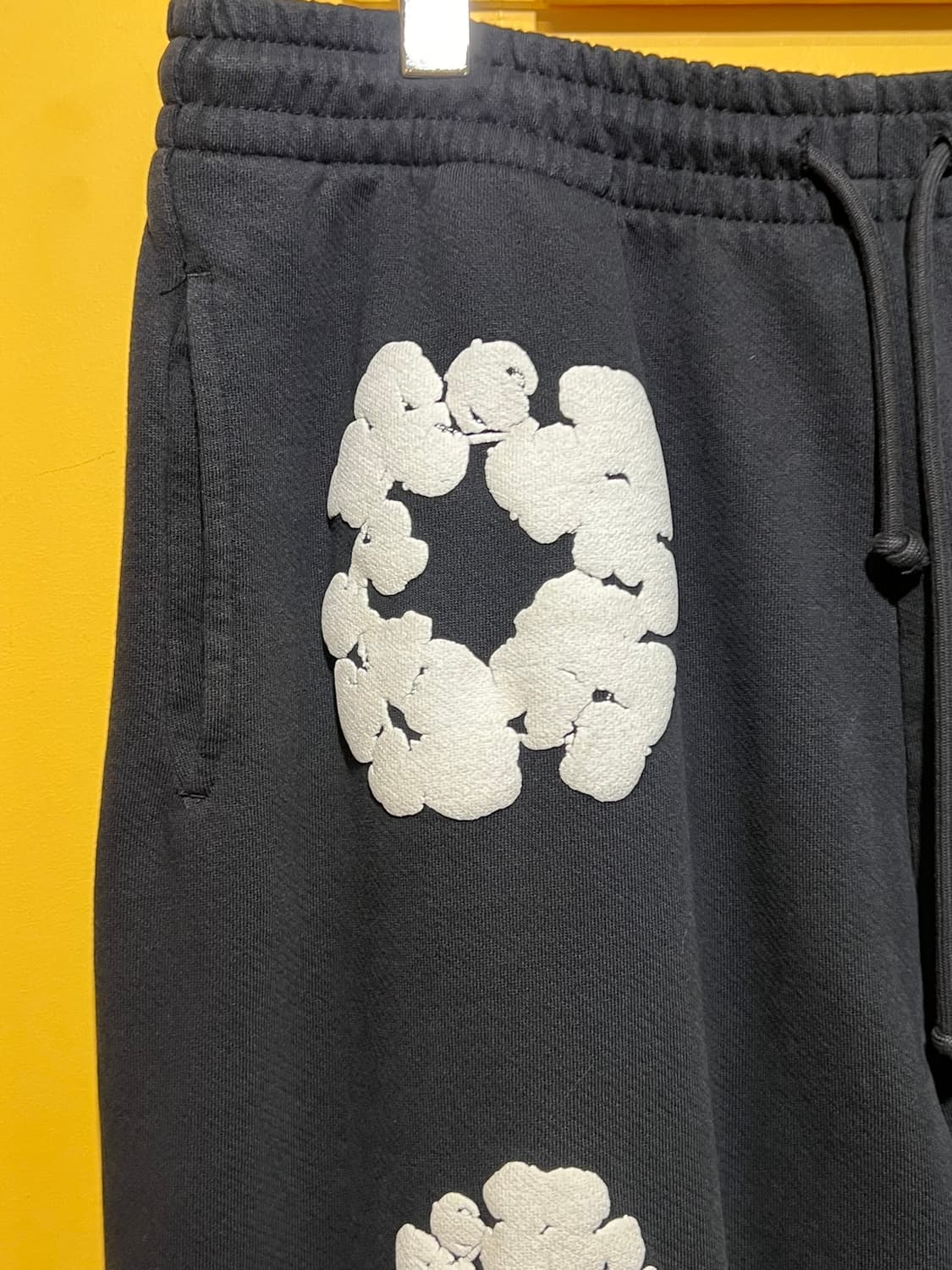 [XL] 데님 티어스 더 코튼 리쓰 스웨트팬츠 블랙 상품이미지3