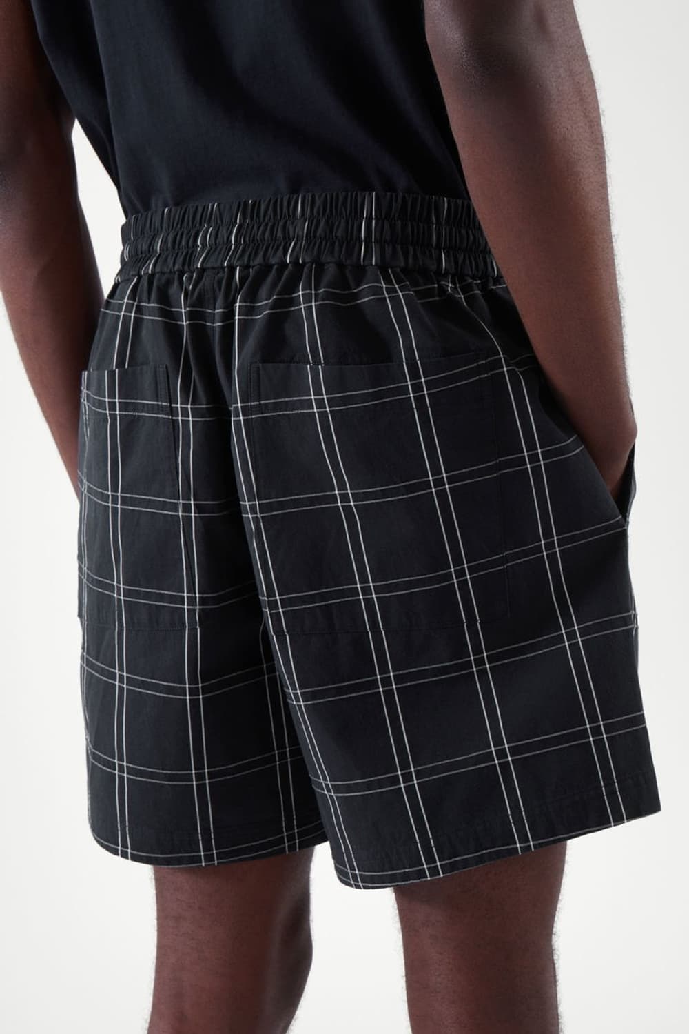 코스 체크 드로우스트링 쇼츠 상품이미지3