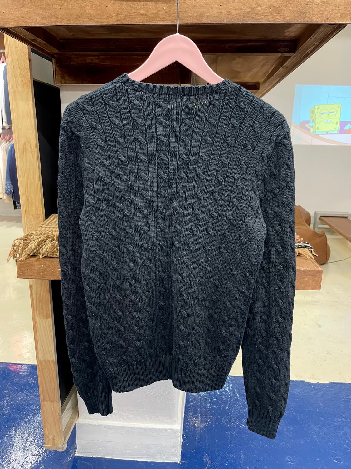 PRL 폴로 랄프로렌 라운드넥 꽈배기 니트 상품이미지6