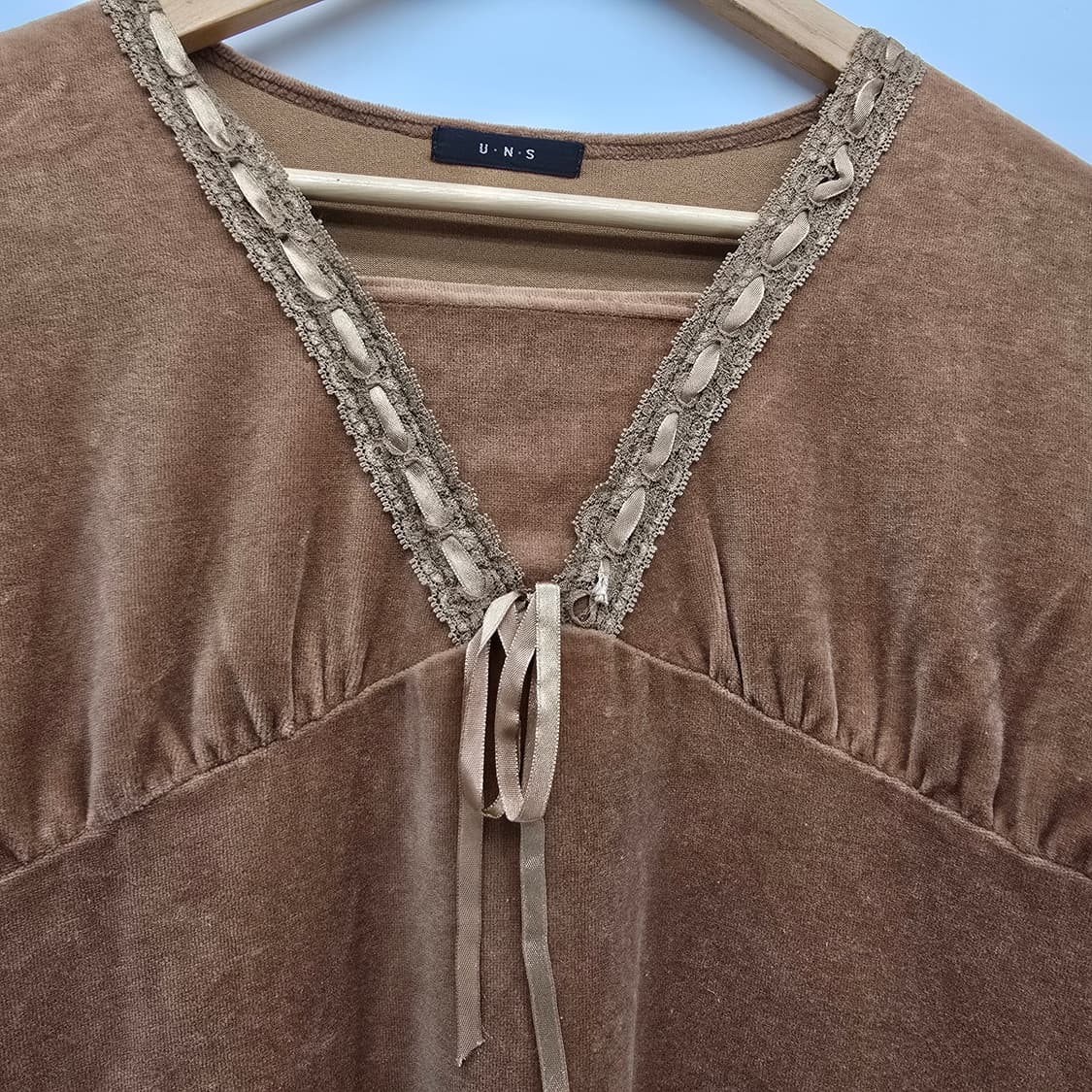 일본 빈티지 벨벳 브이넥 오리엔탈 스타일 상품이미지3