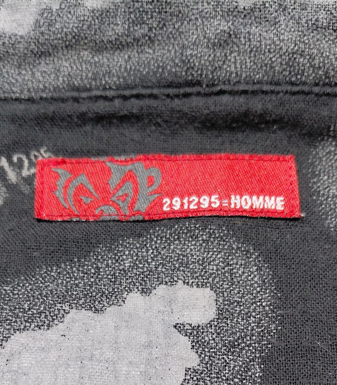 [291295=HOMME] 아카이브 쉐도우 클라우드 패턴 반팔 셔츠 상품이미지6