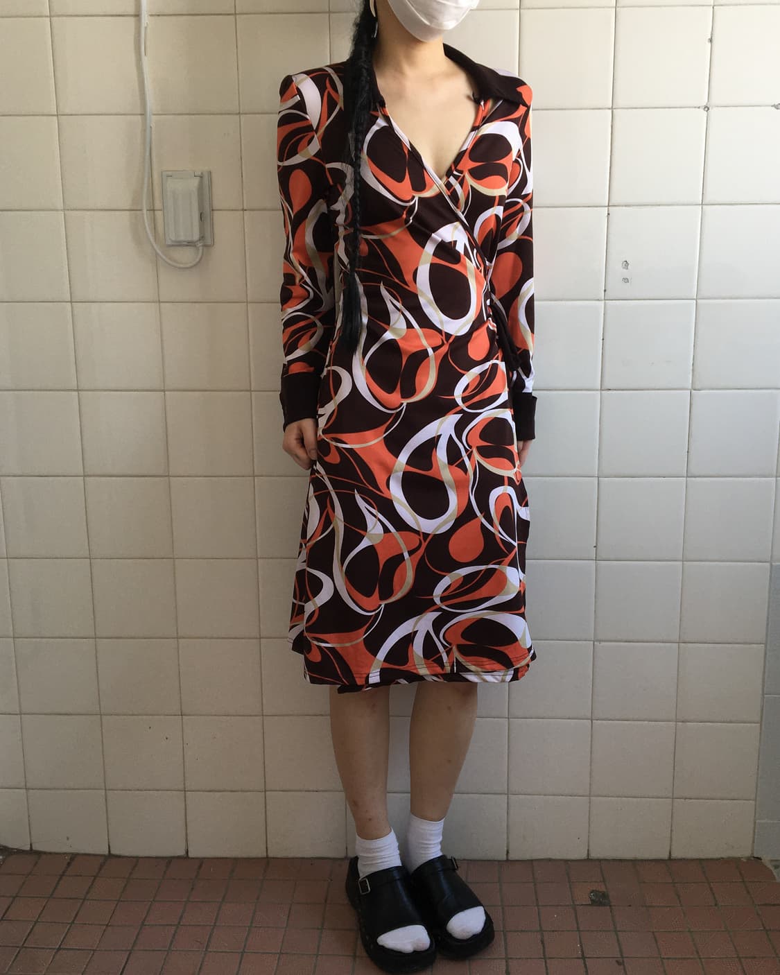 Pattern wrap onepiece 상품이미지6