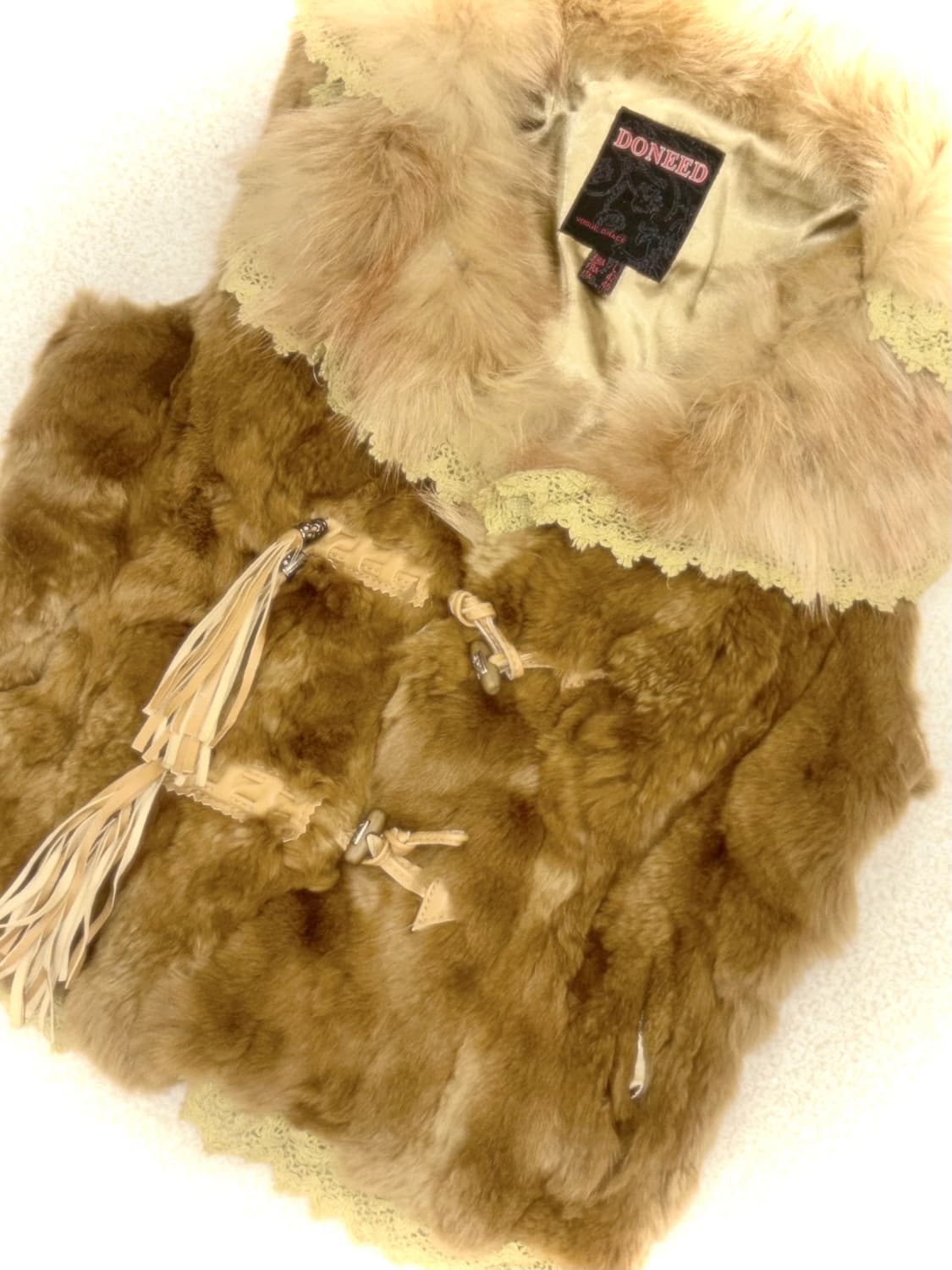 빈티지 핀터깔 그런지페어리 리얼퍼 베스트 래빗퍼 폭스퍼 루카 샵502 상품이미지2