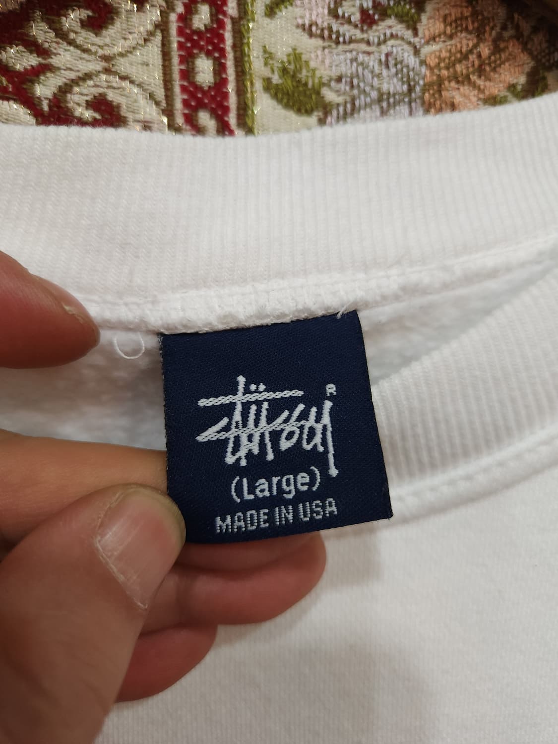 스투시 90s 빅스컬 화이트 기모 맨투맨 stussy 상품이미지4