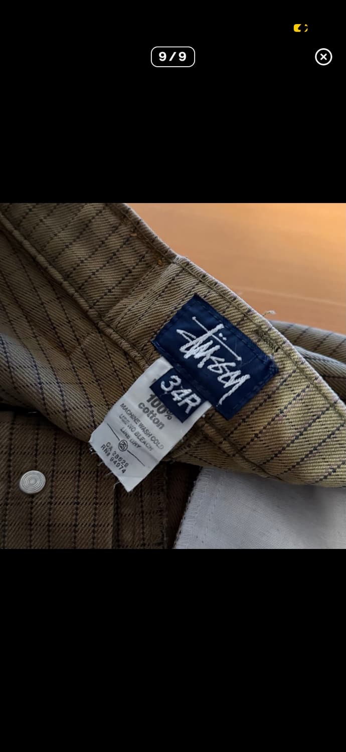 90s 올드 스투시 체크 팬츠 상품이미지9