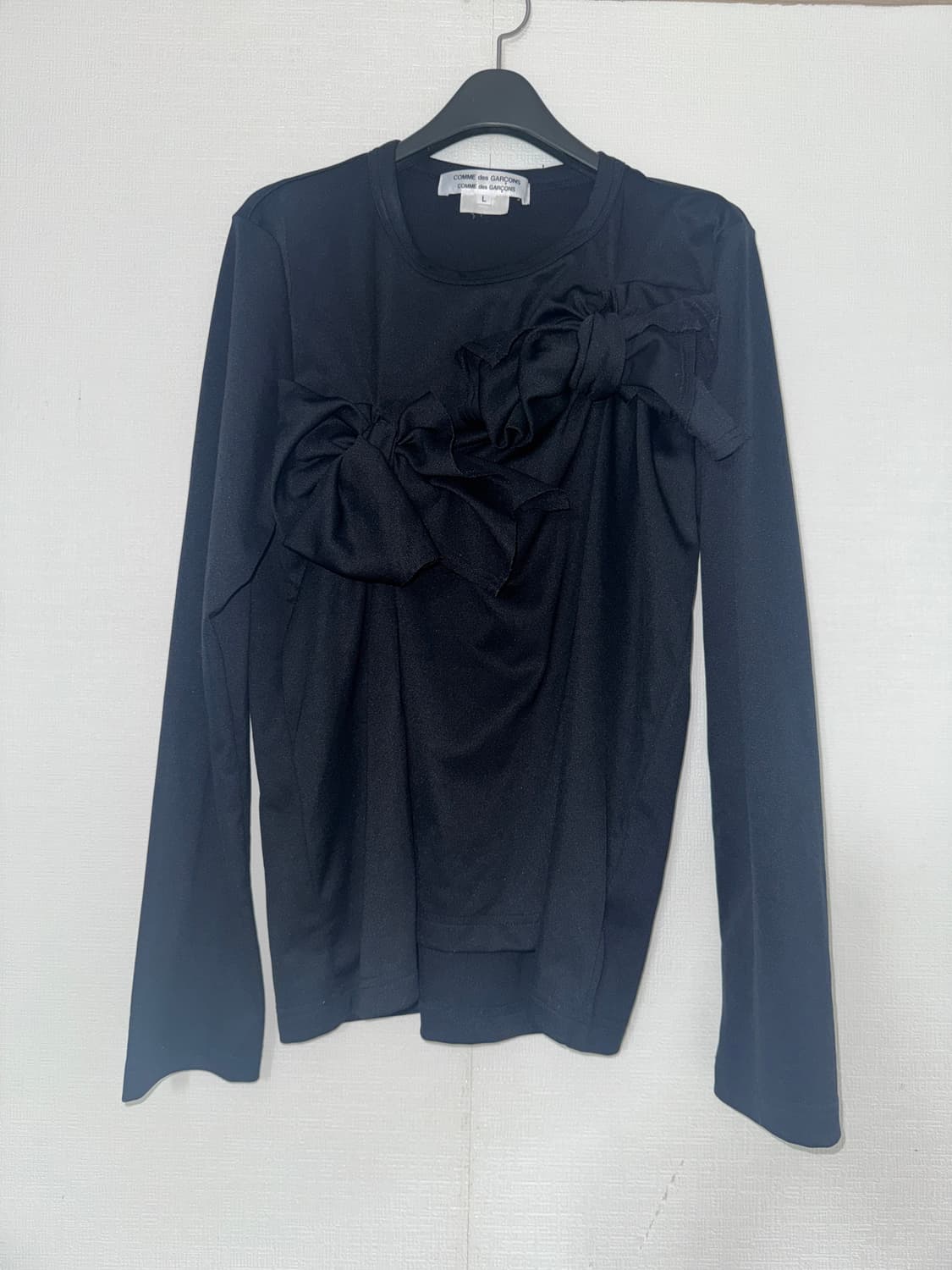 꼼데가르송 리본탑 검정 상품이미지2