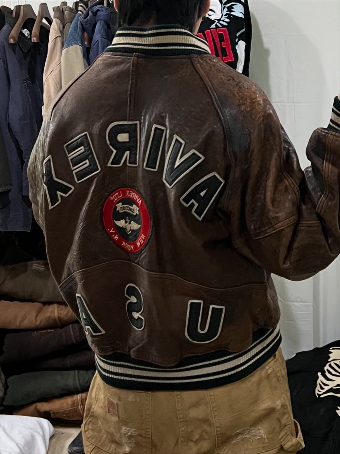 아비렉스 아이콘 가죽자켓 상품이미지3