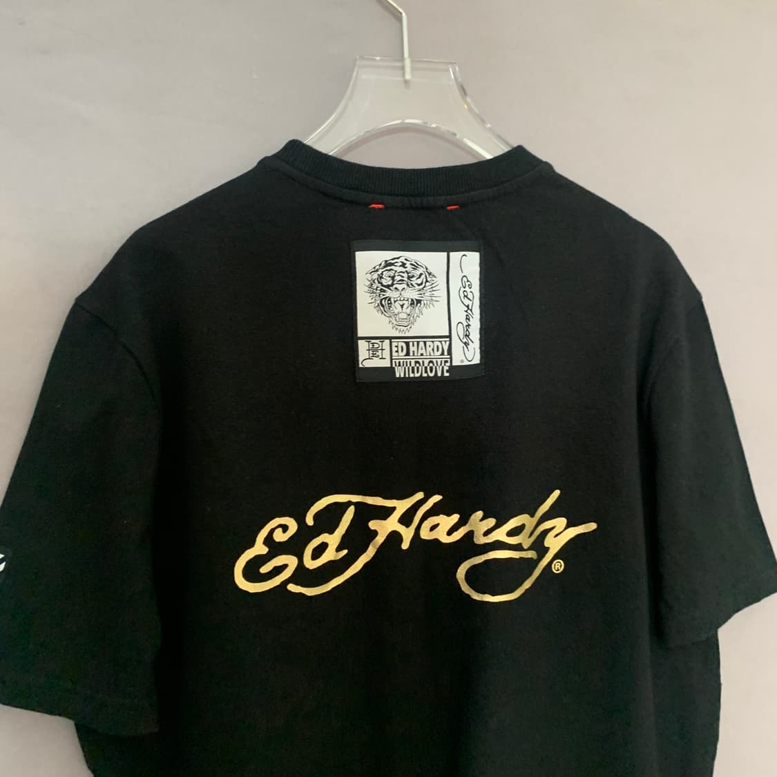 S ED HARDY 에드하디 스트릿 프린팅 오버핏 반팔티 상품이미지3