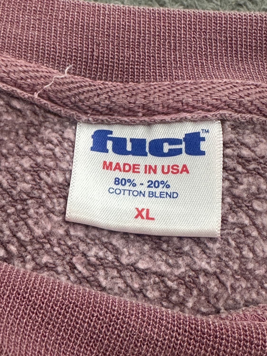 00s FUCT 오발 로고 스웻셔츠 XL 상품이미지6