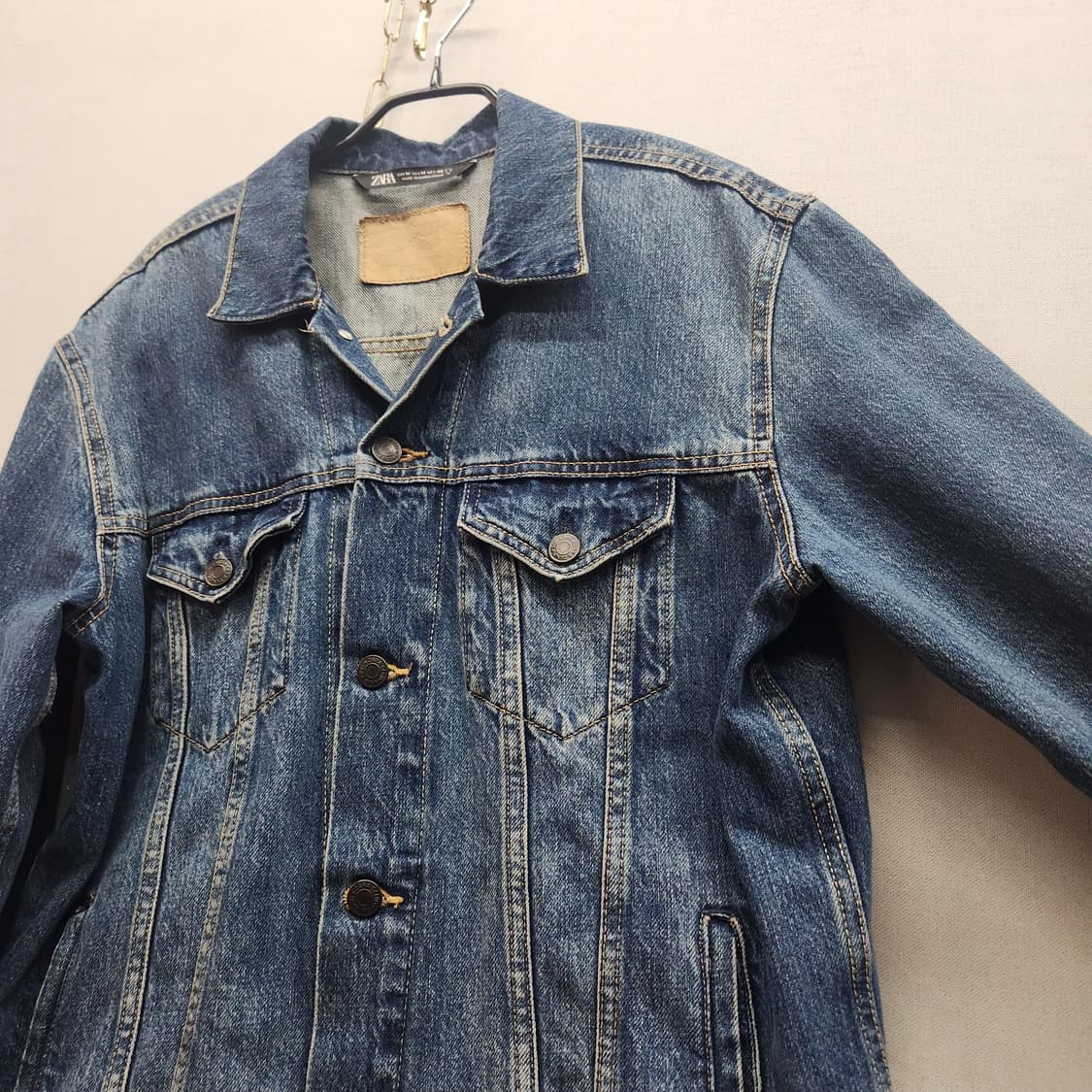 자라 트러커 워싱 데님 자켓 M(M~L) 상품이미지3