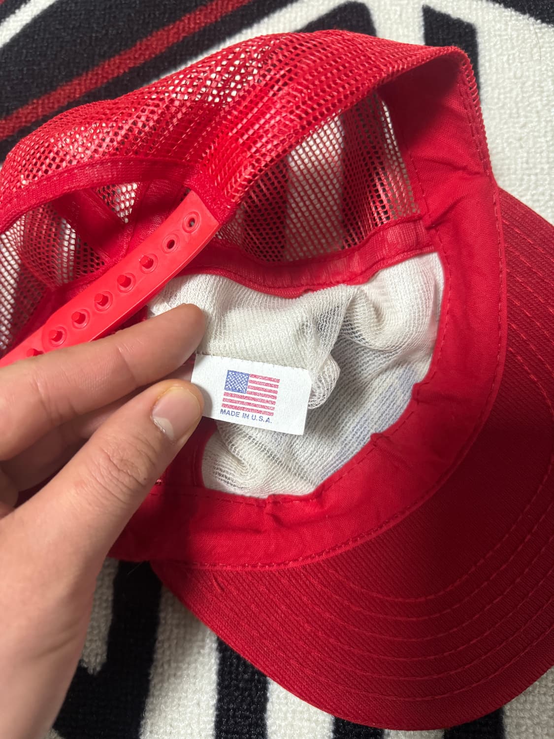 유니로얄 굿리치 하모니 쓰루 퍼포먼스 트러커 메쉬 트러거 햇 화이트 레드 상품이미지7