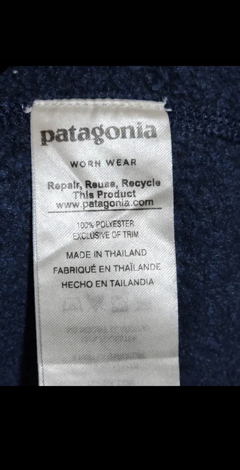 (L) 파타고니아 반집업 티셔츠 네이비 긴팔티 등산복  상품이미지5