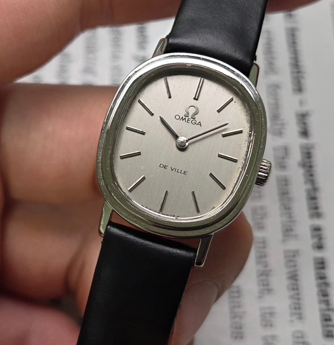 빈티지 오메가 드빌 엘립스 순정 실버다이얼 수동 메커니컬 여성용 상품이미지2