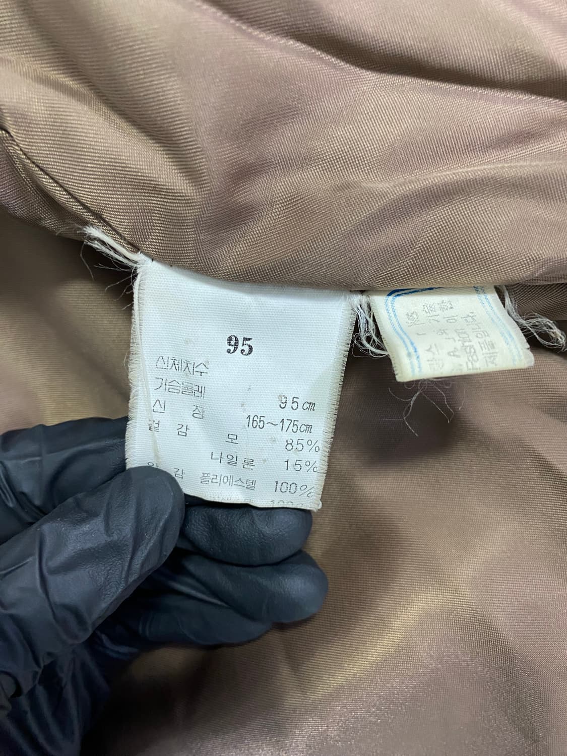 입생로랑 YSL 90s 레더 카라넥 코트 M 상품이미지7