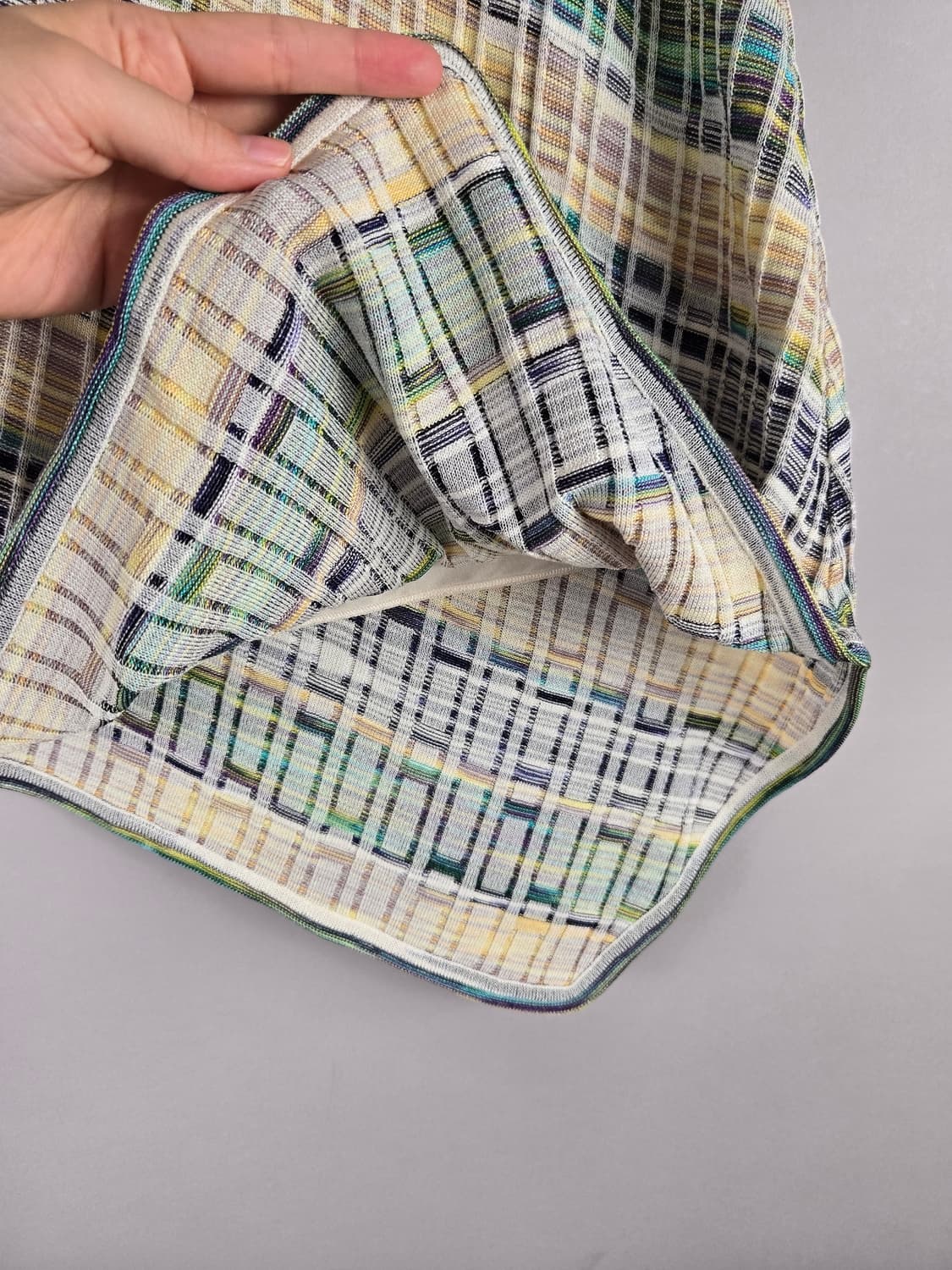 [무료배송]미쏘니 48 여성 언발란스 레이온 니트 스커트 치마 상품이미지5