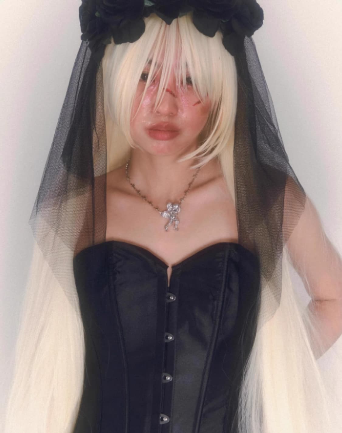 Angel in cowboy boots necklace white 상품이미지4