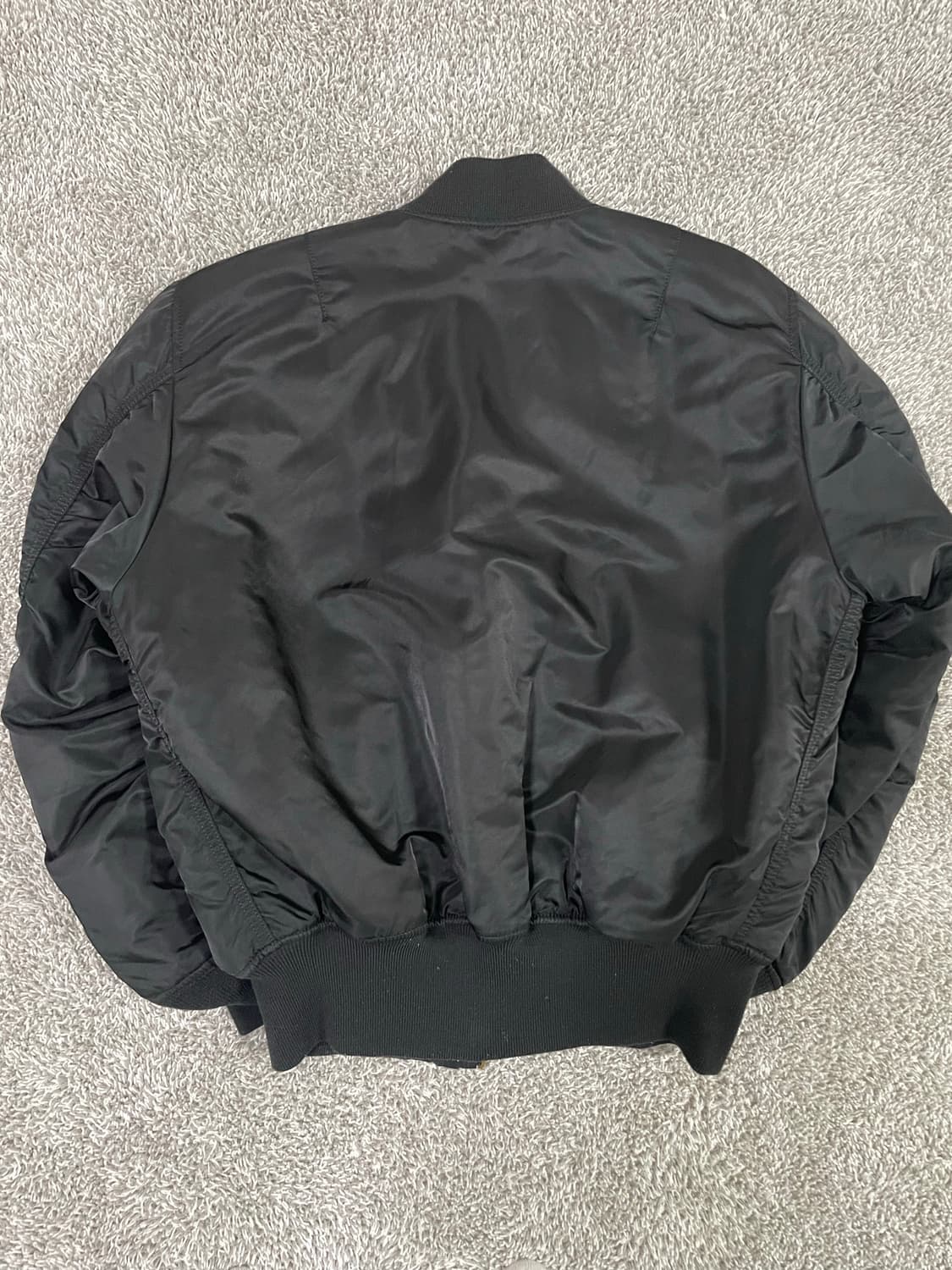 알파인더스트리 플라이트 MA-1 블랙 봄버 자켓 상품이미지5