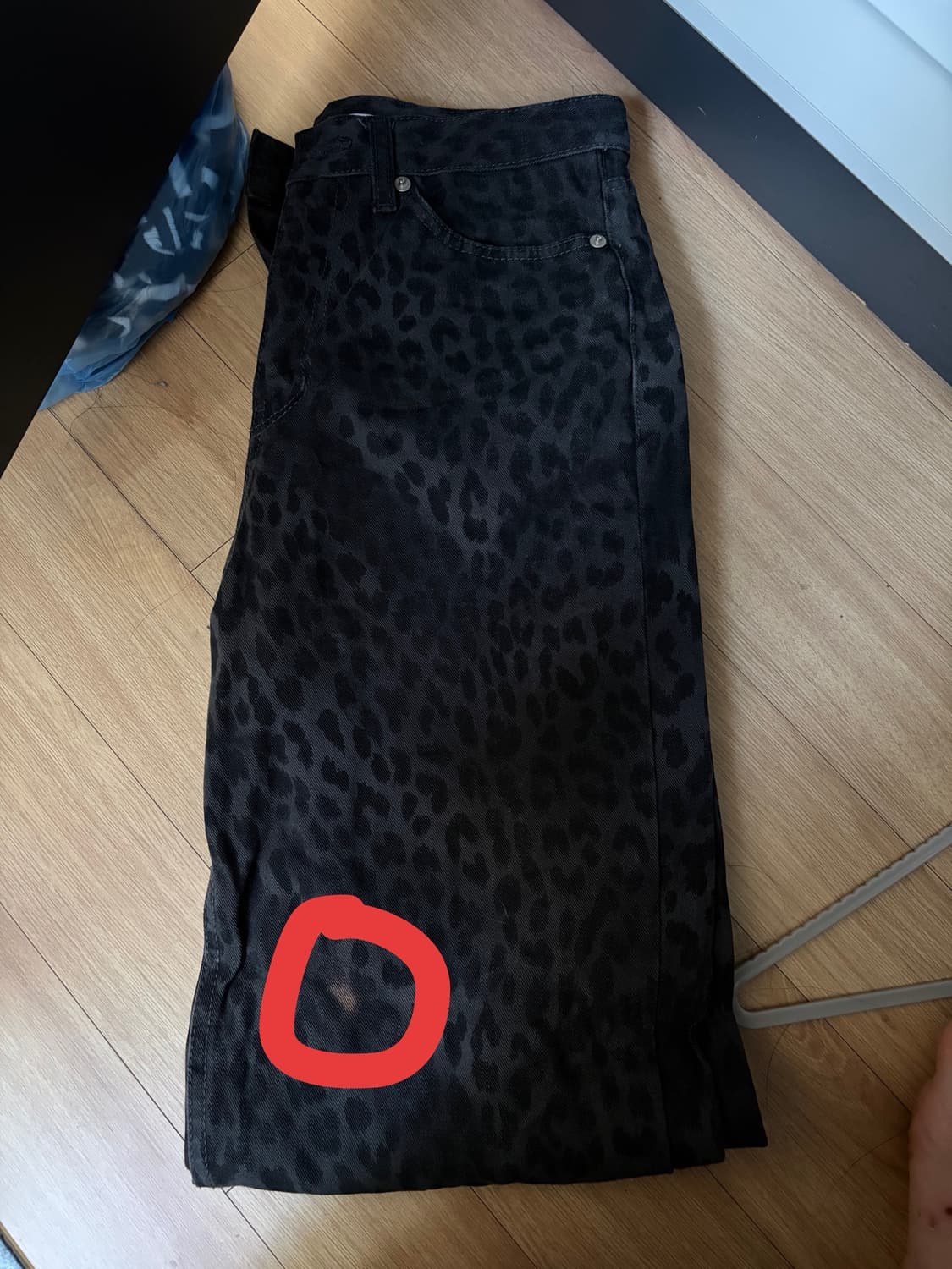 오피쉬 WIDE LEOPARD PANTS, CHARCOAL 1사이즈 해 상품이미지2