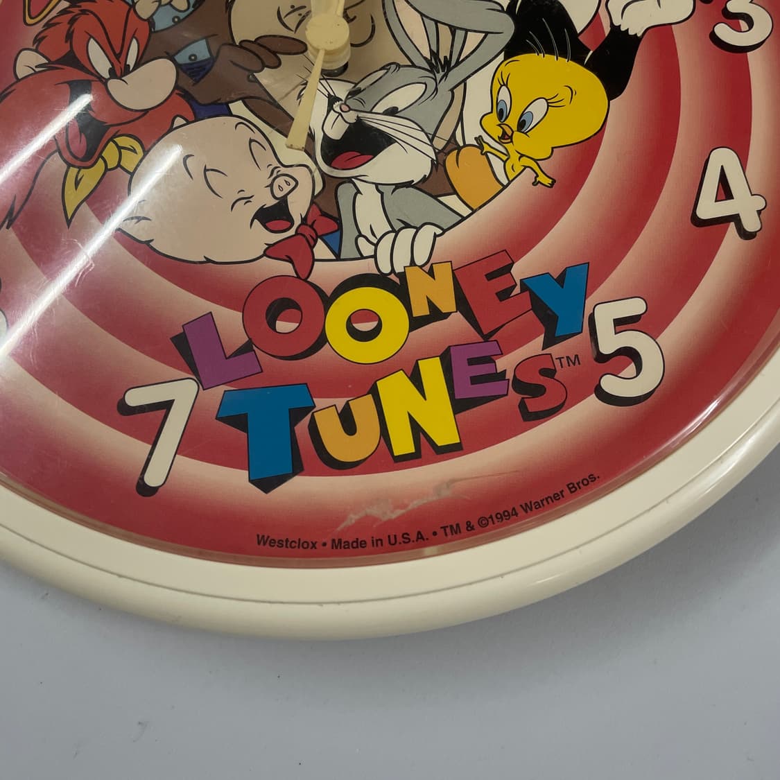 🕰️ 1994 MADE USA LOONEY TUNES 루니툰즈 벽시계 상품이미지3