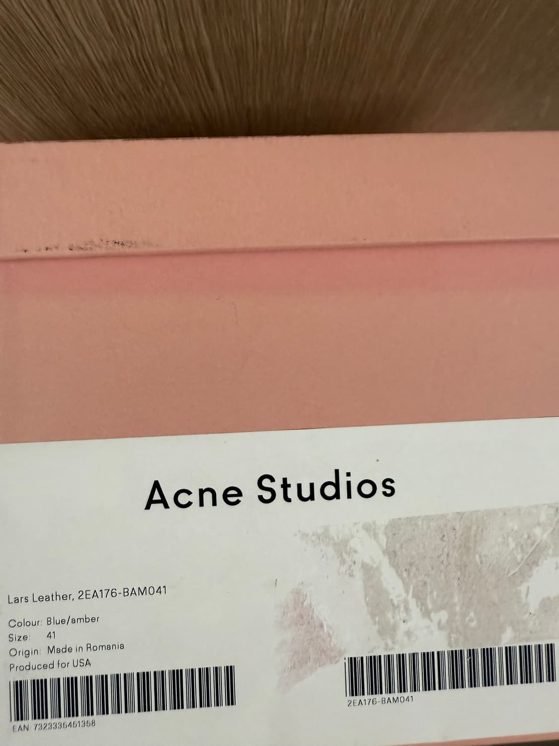 [41] 아크네 스튜디오 라스 스니커즈 레더 스웨이드 네이비 블루 상품이미지4