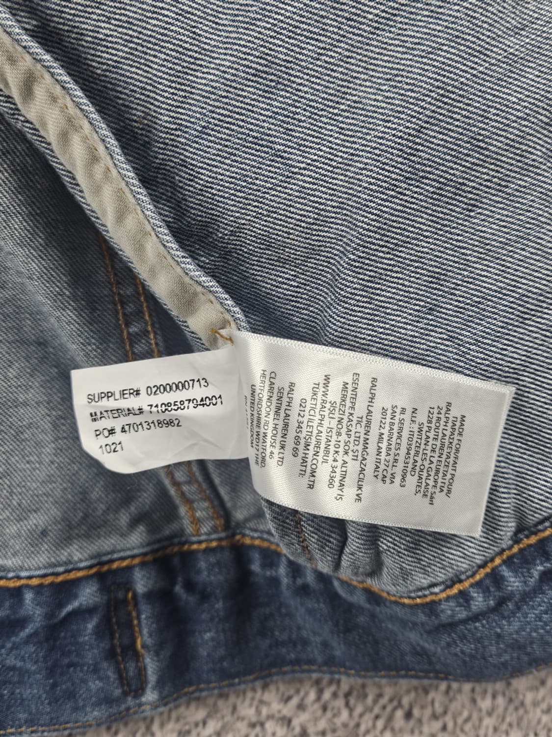 폴로랄프로렌 알파인 레이싱 스키 베어 데님 자켓 ( M ) / 10617 상품이미지9