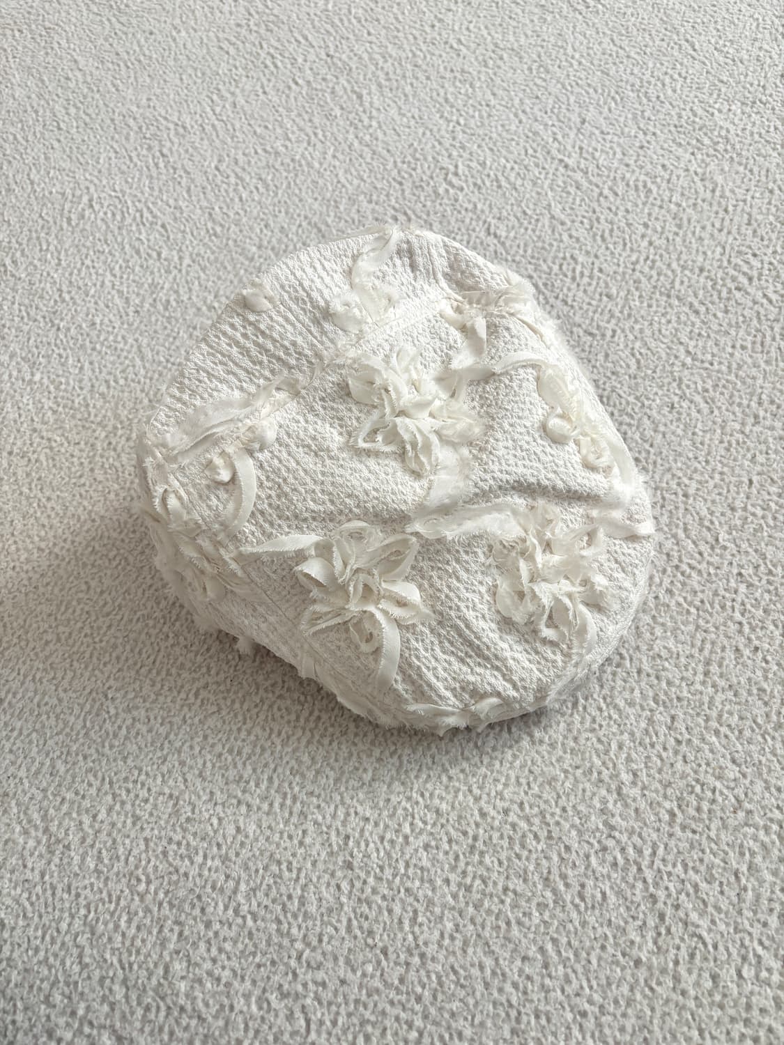 포에지담 코사지 플랫 캡 헌팅캡 에그쉘 상품이미지1