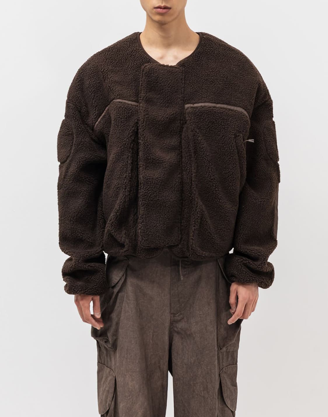 (L) 엔타이어 스튜디오 플러피 자켓 브라운 상품이미지1