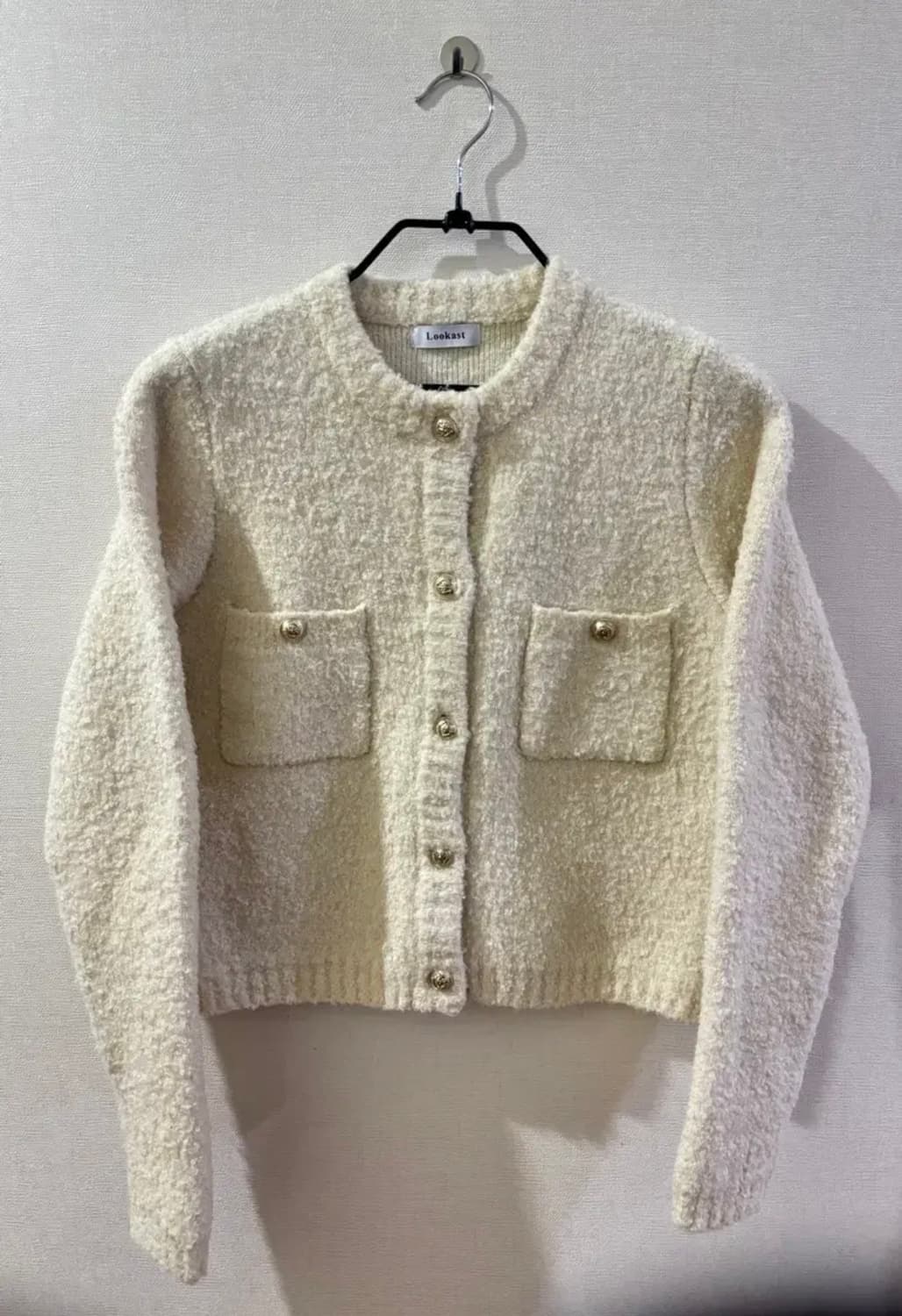 룩캐스트 Lookast 아이보리 부클 가디건 상품이미지2
