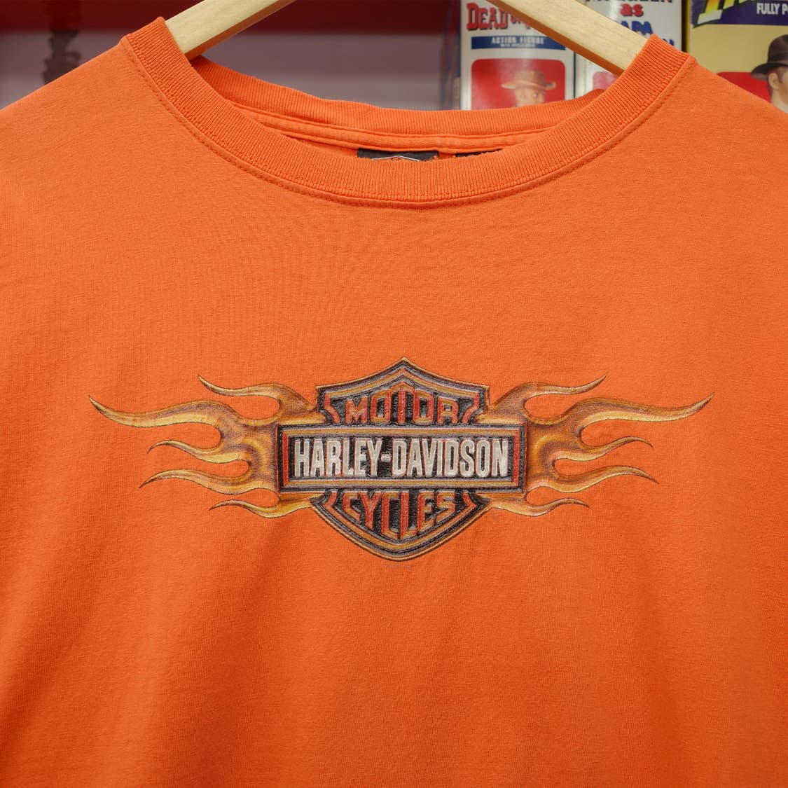 2000's HarleyDavidson Flame Logo T-shirt 상품이미지2