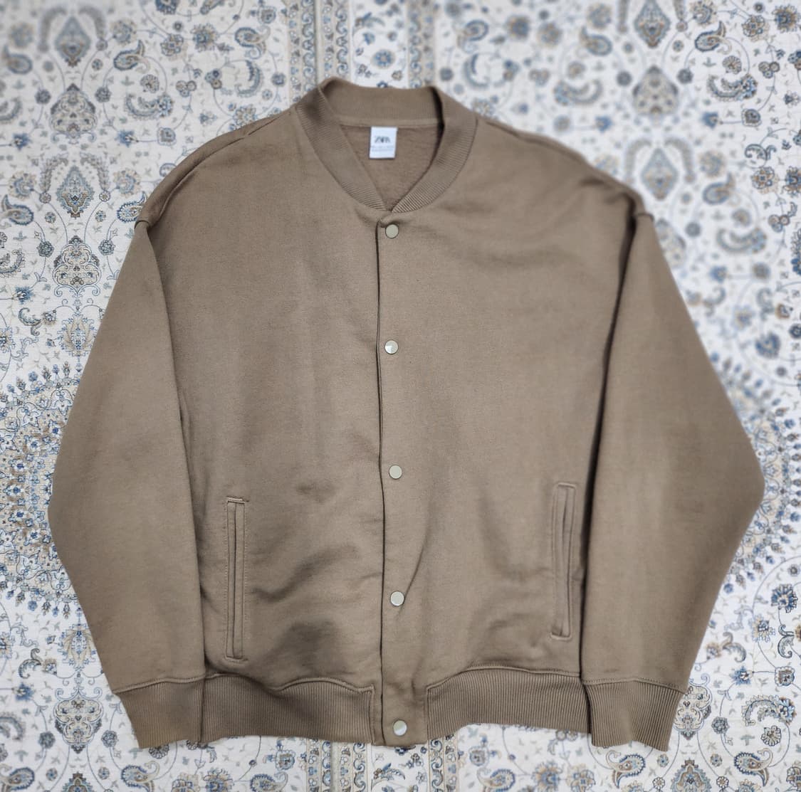 자라 브라운 버튼업 블루종 점퍼 L 상품이미지1