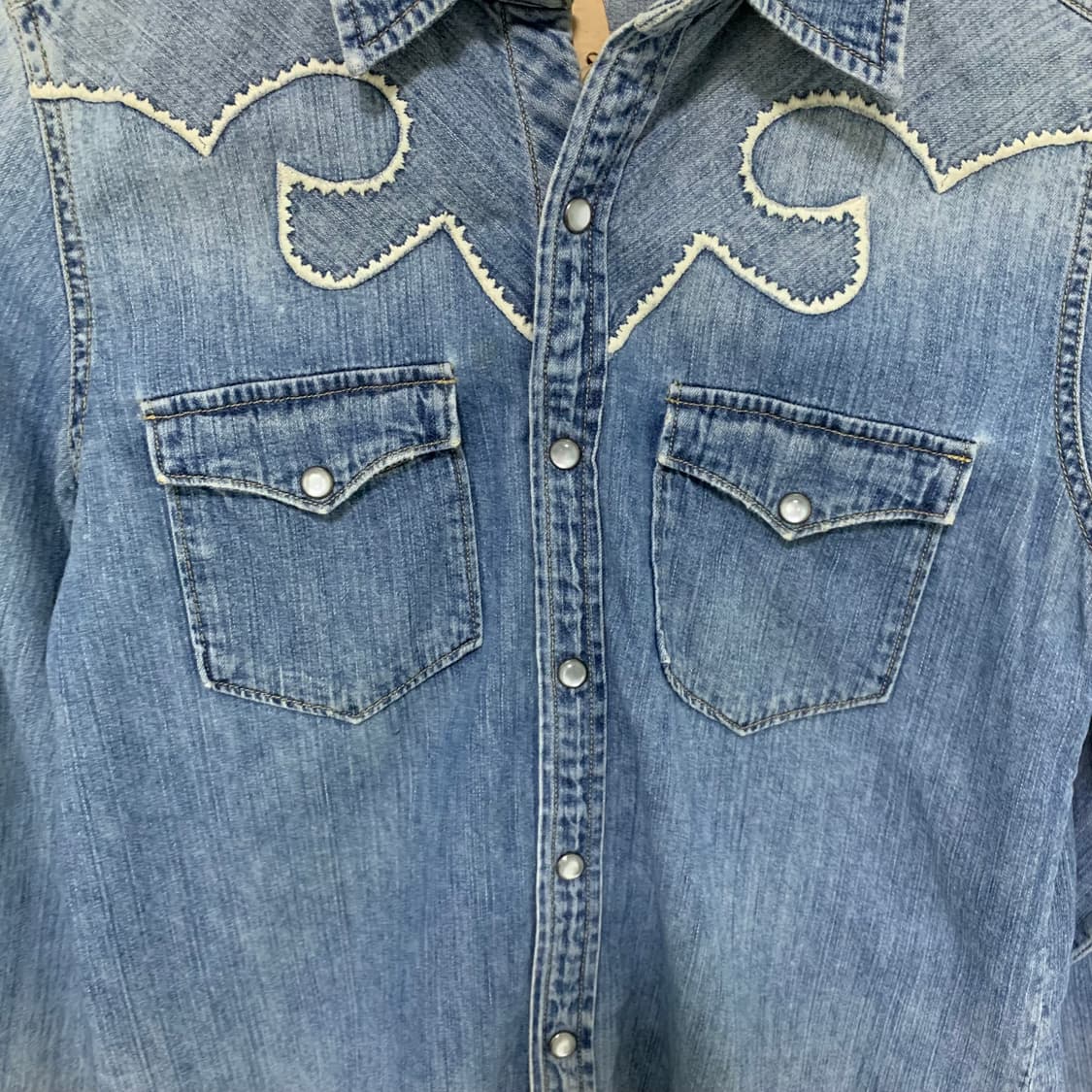 랄프로렌 데님 웨스턴 셔츠 y2k 빈티지 버튼 청남방 여성 상품이미지3