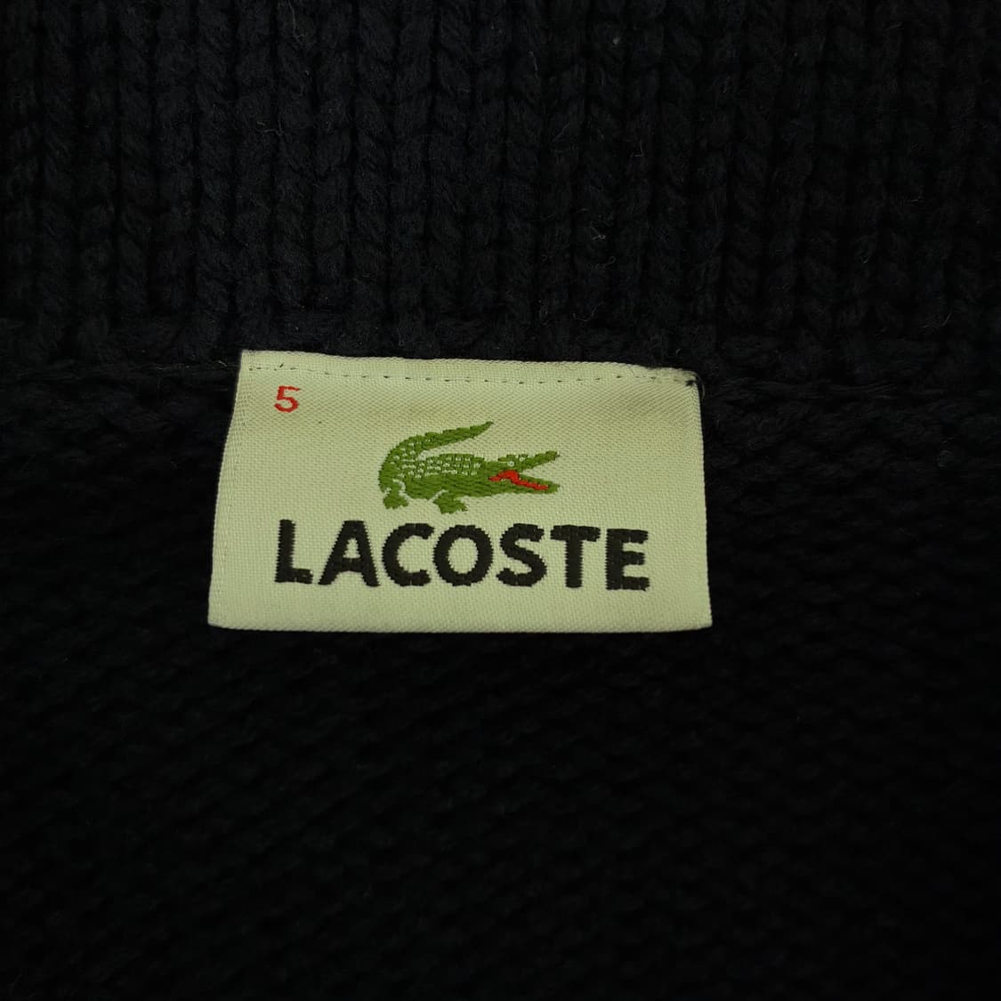 Lacoste  라코스테 더블포켓 숄카라 울니트 가디건  상품이미지5
