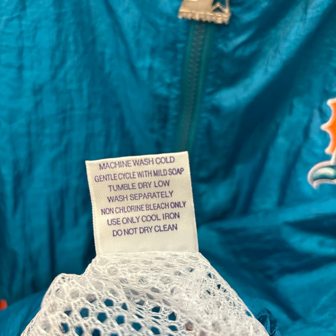 스타터 X NFL 90s 올드스쿨 마이애미 돌핀스 바람막이 XL 상품이미지9