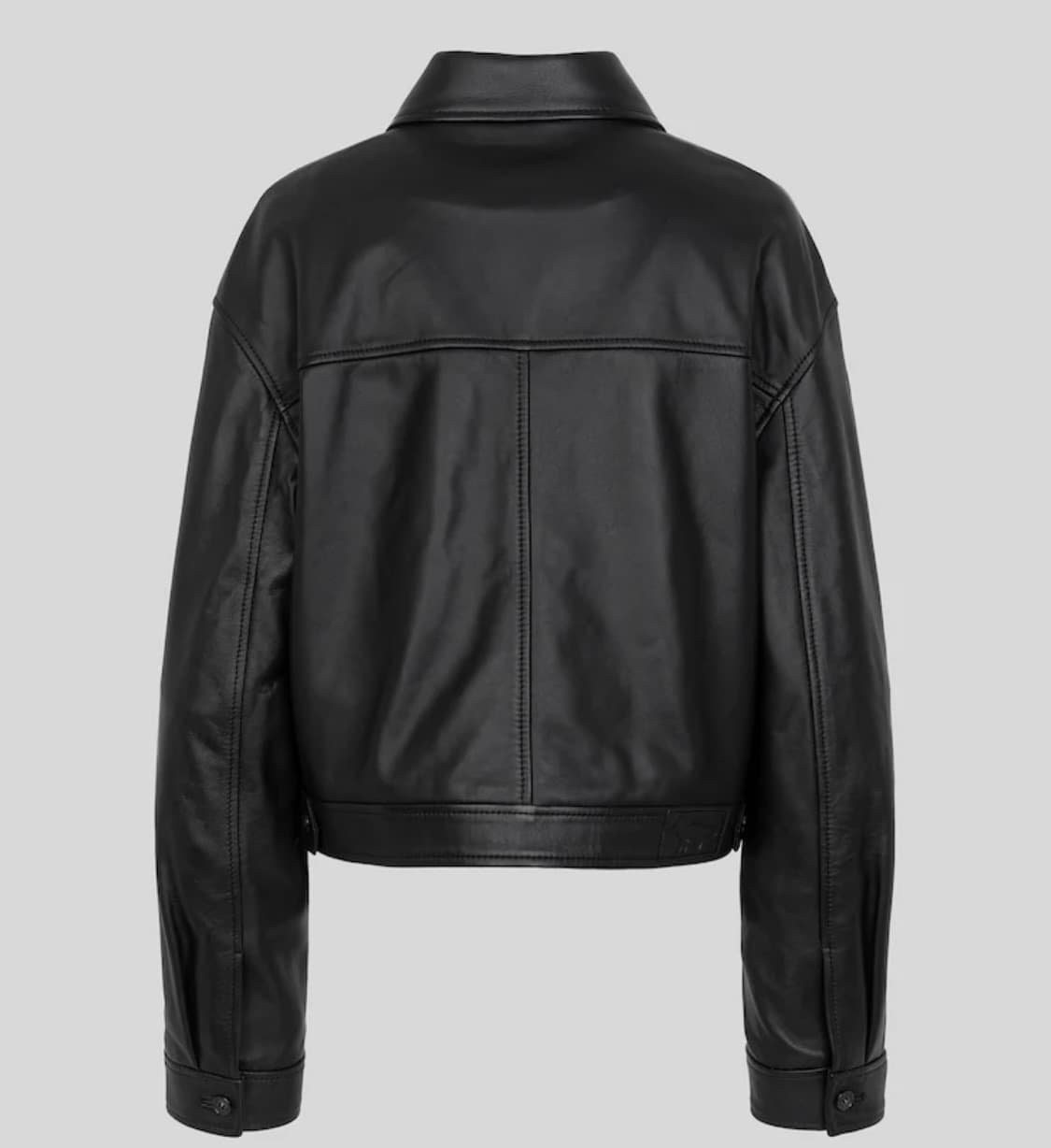 메종키츠네 크롭 래더자켓 S 상품이미지2