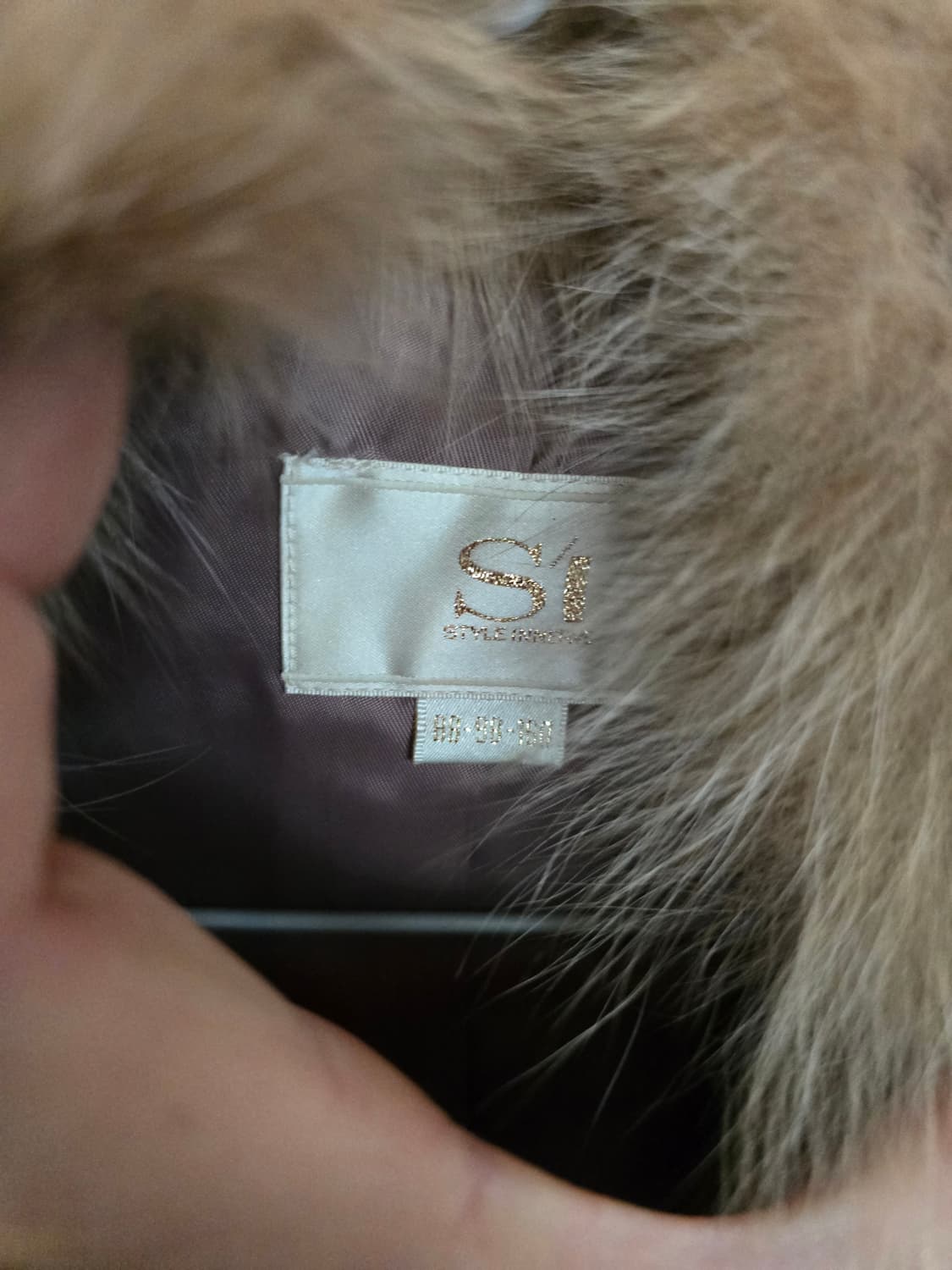 SI 브라운 퍼 여우 양가죽 자켓 상품이미지4