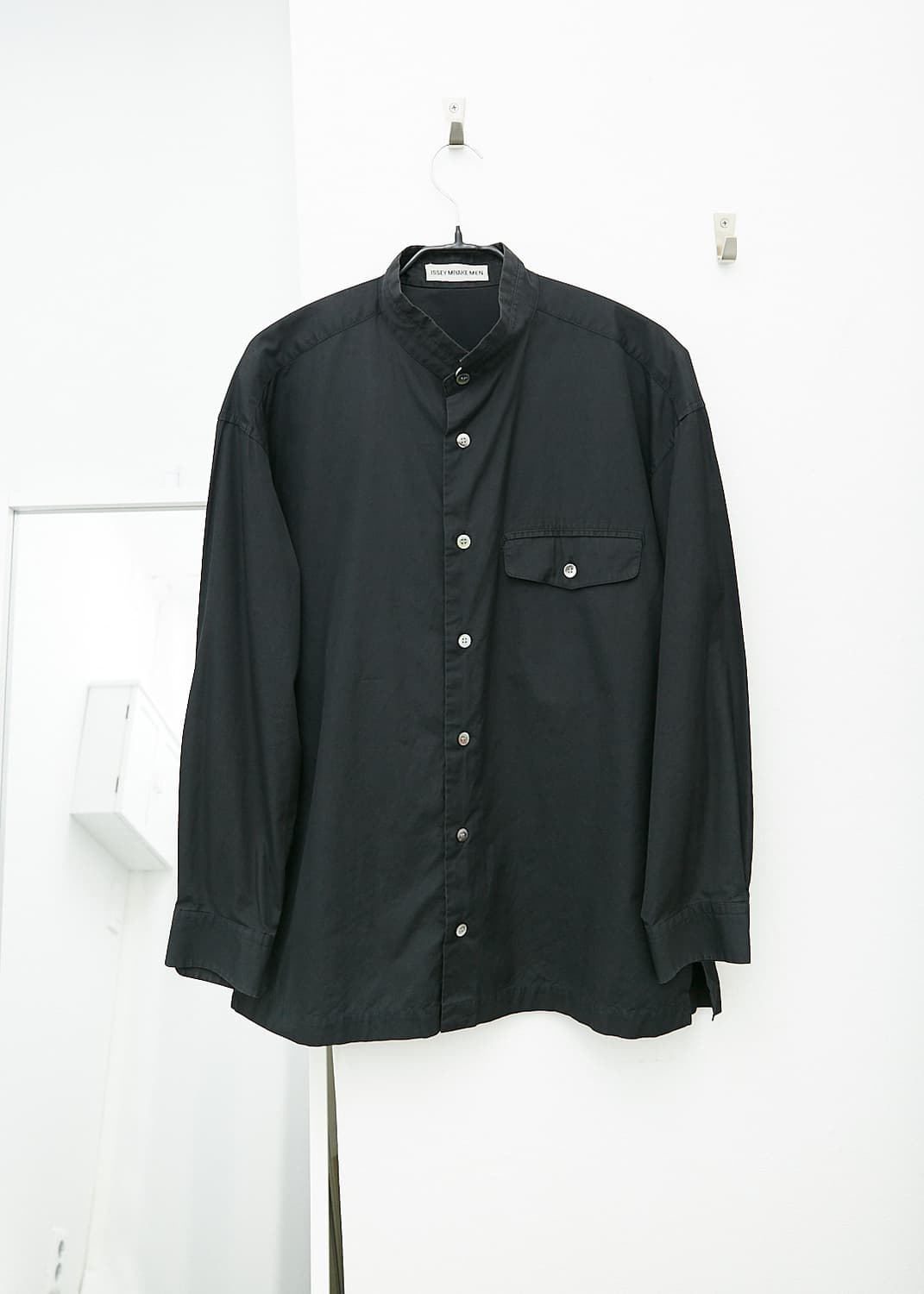 Flap Pocket Mandarin Collar Shirts 상품이미지1