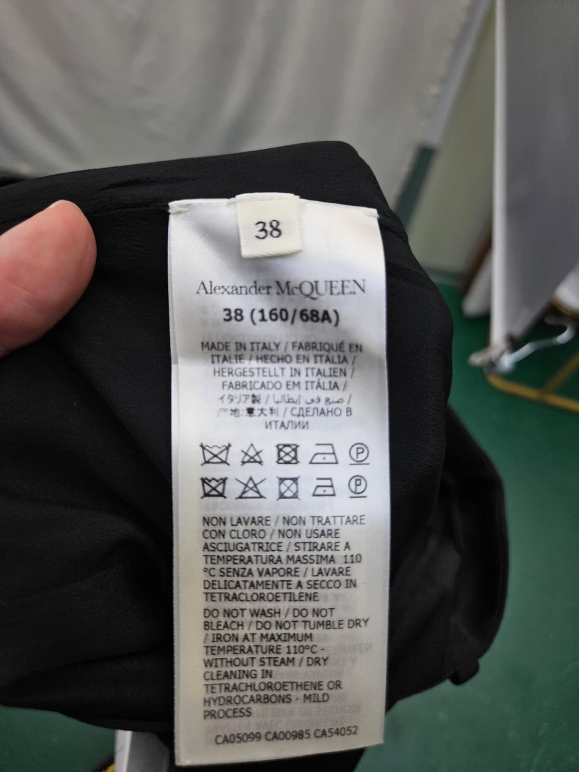 알렉센더 맥퀸 블랙 와이드 롱 스커트 상품이미지6