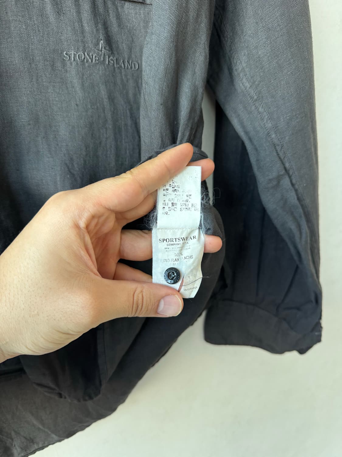 00s 스톤아이랜드 린엔 셔츠 상품이미지7